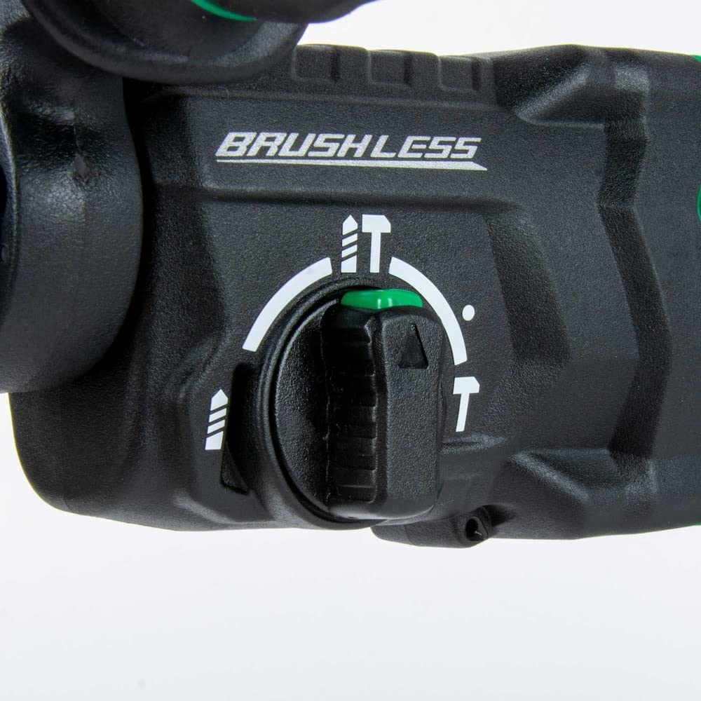 Metabo HPT 36V MultiVolt™ Cordless Rotary Hammer Drill - SDS PLUS, 1-1/8-Inch Capacity, D-Handle Design with Reactive Force Control (Tool Only, No Battery Included) - Perfect for Concrete Drilling, Demolition & Heavy-Duty Construction Projects