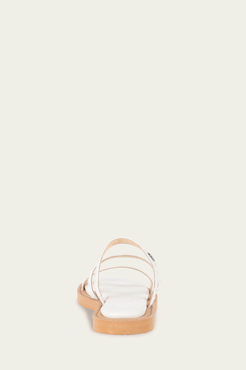 Faye Strappy Slide Sandals - Pre-Owned Women's Fashion Footwear for Casual Outings & Beach Vacations
