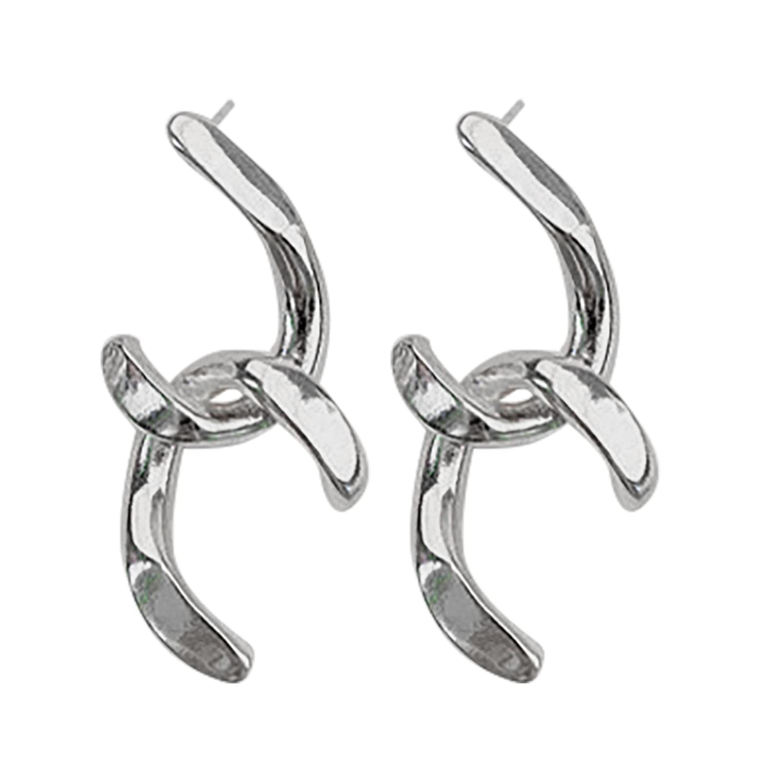 Stylish Hoop Earrings for Women - Trendy Ball Dangle Earrings in Silver | Fashion Jewelry for Parties, Work & Everyday Wear (One Size)