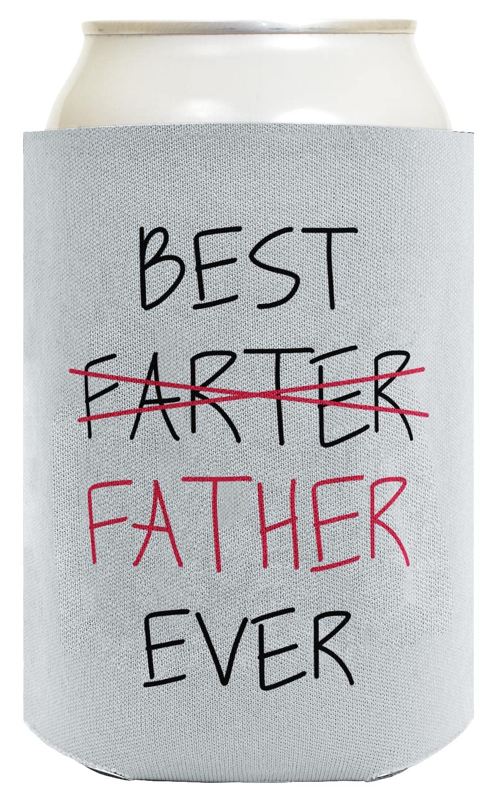48-Pack Funny Dad Gifts From Daughter - Best Farter Father Ever Drink Can Coolers for Beer & Soda - Perfect for Father's Day, Birthday & BBQ Parties