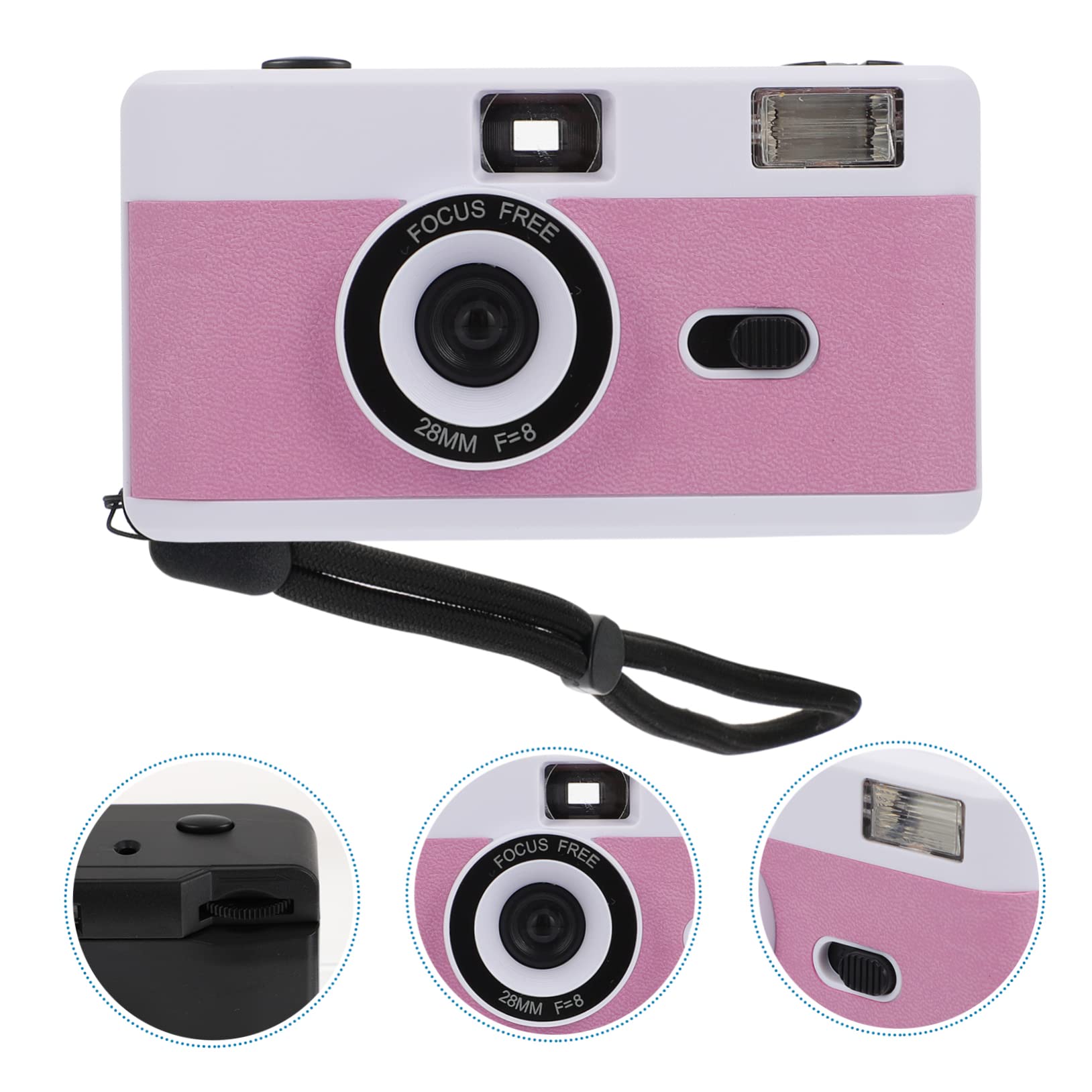 Gatuida ABS Film Camera - Reusable 35mm Vintage Camera for Photography | No Battery Needed | Perfect for Travel, Parties & Retro Photography