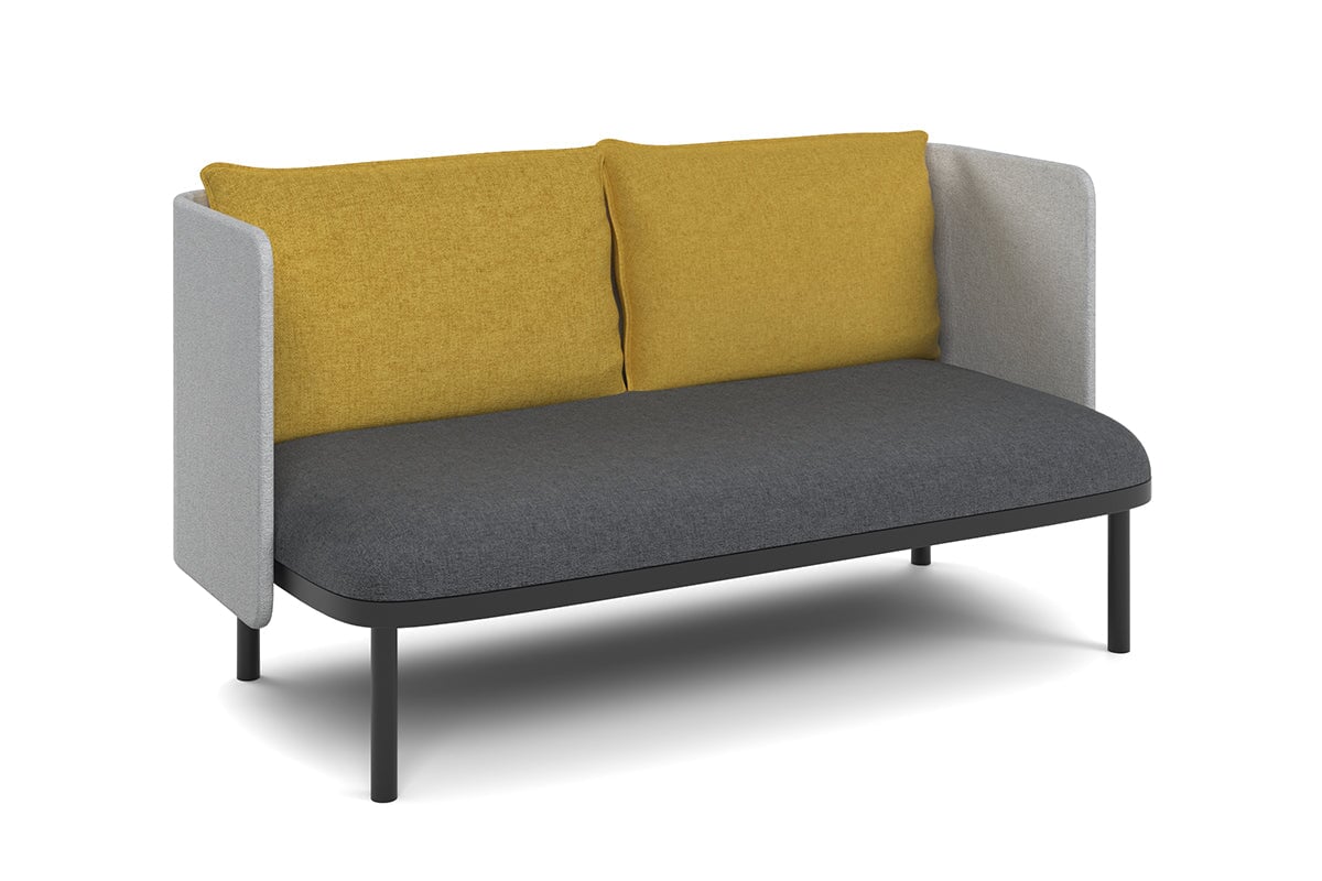 Comfortable Low Back Double Seater Lounge Chair with Soft Cushion - Perfect for Living Room, Patio, or Office Relaxation
