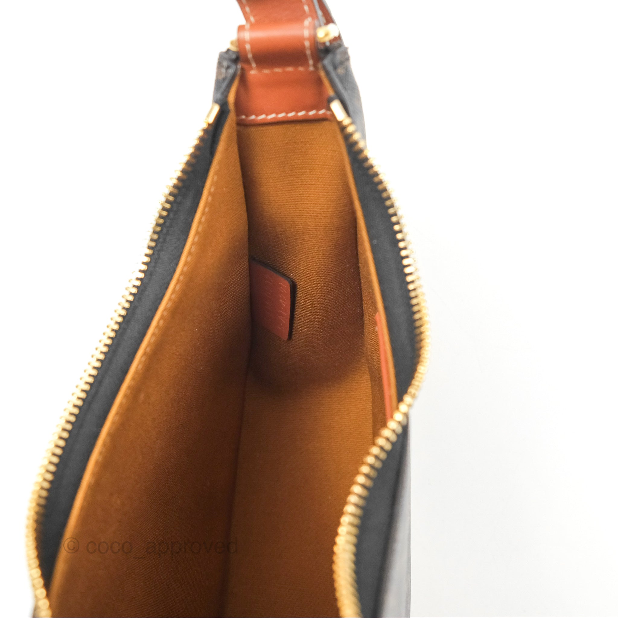 Celine Ava Bag in Triomphe Canvas & Calfskin Leather - Tan Crossbody Shoulder Bag for Women | Perfect for Work, Travel & Everyday Use