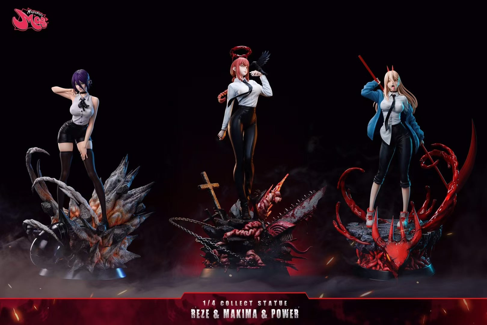 Modomodo Studio Domination Demon Makima Anime Figure - High-Quality Collectible for Anime Fans, Cosplay, and Home Decor