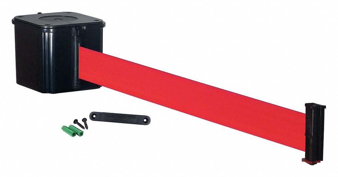 20ft Red Safety Wall Barrier Belt - Crowd Control & Event Management for Concerts, Festivals, and Public Spaces