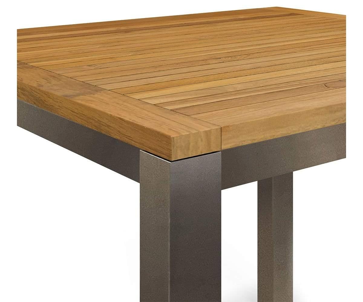 Farino Outdoor Square Dining Table - Weatherproof Patio Furniture for Garden, Backyard & Poolside - Perfect for Outdoor Entertaining & Dining