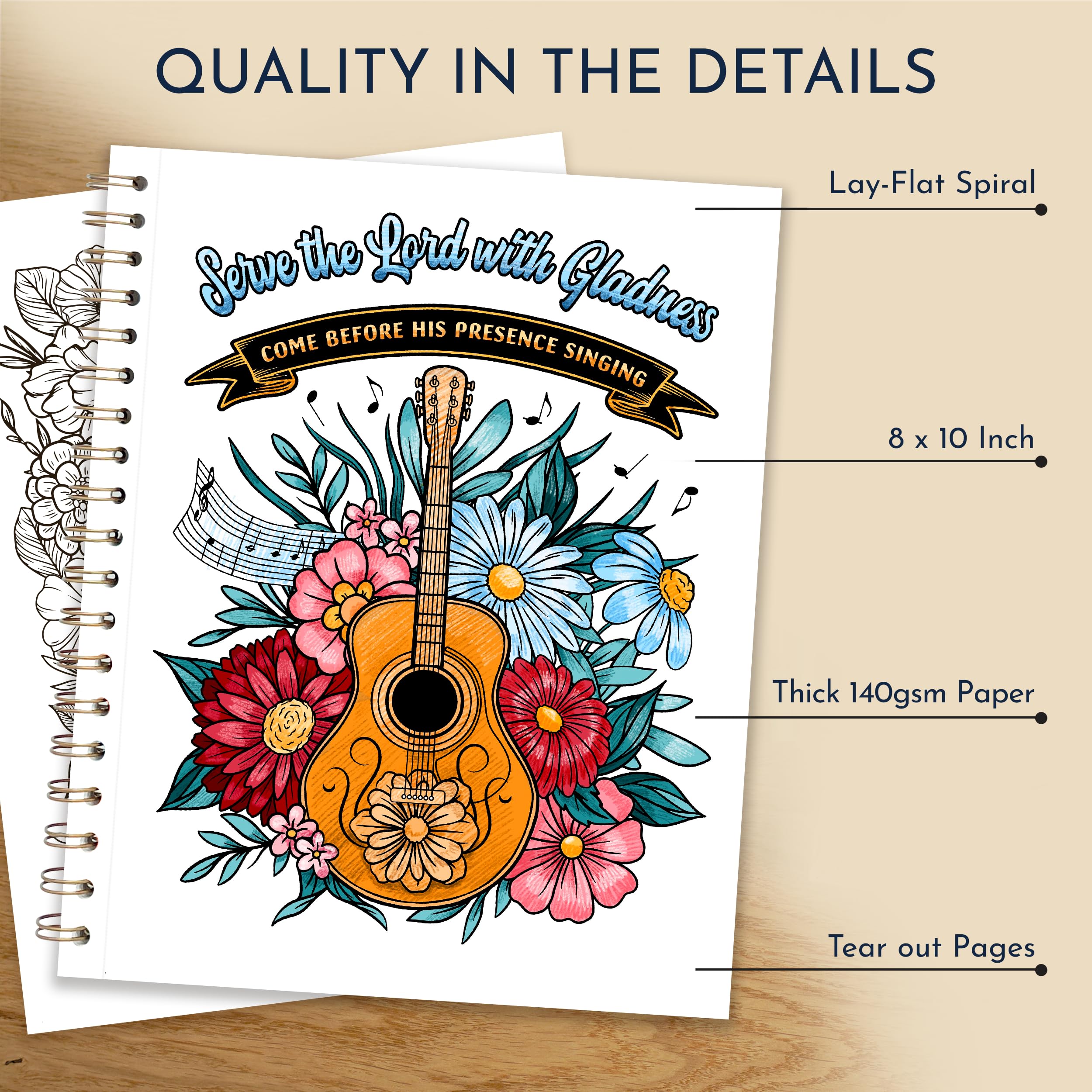 RYVE Christian Coloring Book - 40 Devotional Designs for Women & Teens | Bible Verse Art Therapy