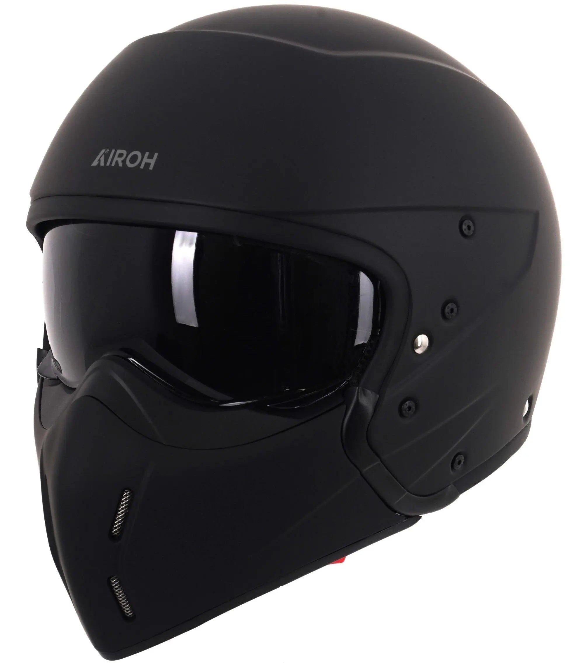 Airoh J 110 Motorcycle Helmet - Matte Black Full Face Helmet for Street & Racing - Lightweight DOT Certified for Men & Women - Perfect for Commuting, Touring & Track Days