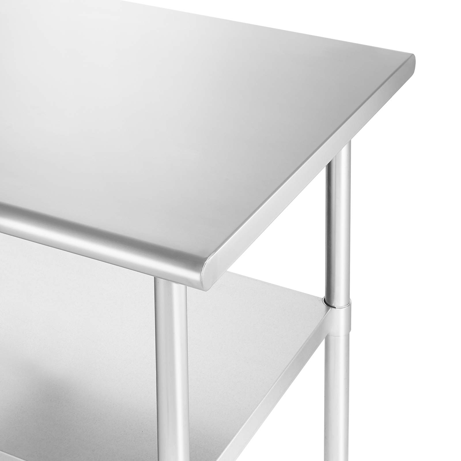 GRIDMANN 48 x 24 Inch Stainless Steel Work Table | NSF Certified Commercial Kitchen Prep Table with Undershelf | Perfect for Restaurant, Bakery, Food Prep & Home Kitchen Use