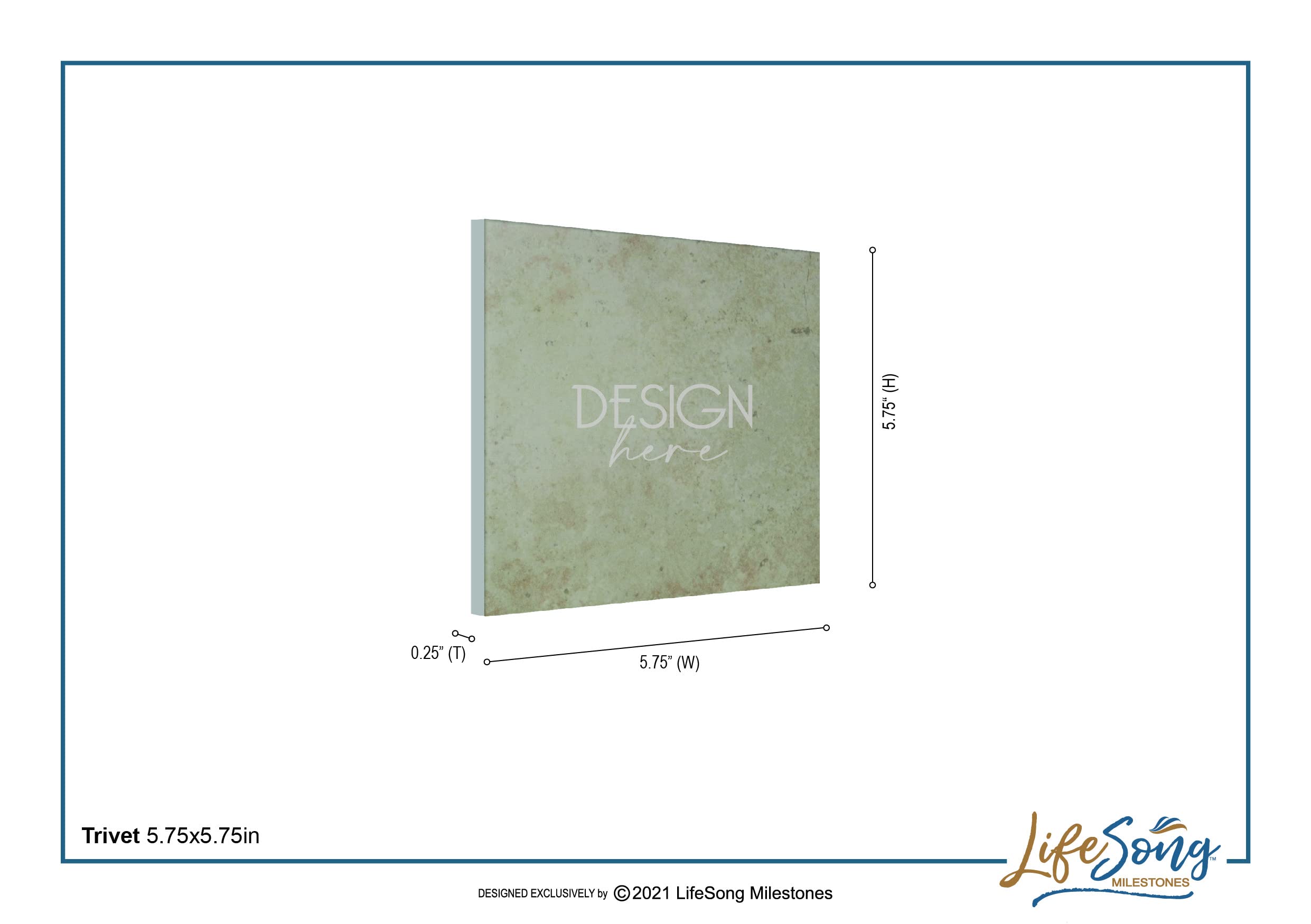 LifeSong Milestones Personalized Ceramic Trivets - 5.75x5.75 Inch Heat Resistant Kitchen Decor for Table Protection | Perfect for Dining, Living Room & Home Office | Family Keepsake Gift Idea (The Best Things)