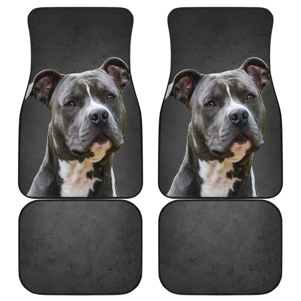 Premium Pit Bull Dog Print Car Floor Mats - Non-Slip, Heavy Duty Protection for Trucks & SUVs - Perfect for Pet Lovers & Dog Owners