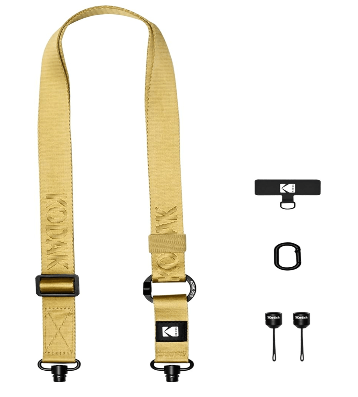KODAK Multi-Purpose Camera Strap (Khaki) - Durable Adjustable Neck Strap for DSLR, Mirrorless & Film Cameras - Perfect for Travel, Hiking & Photography Enthusiasts
