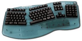 ADESSO Nu-Form 106-Key Ergonomic Keyboard with ADB Port - Comfortable Split Design for Office Work & Long Typing Sessions