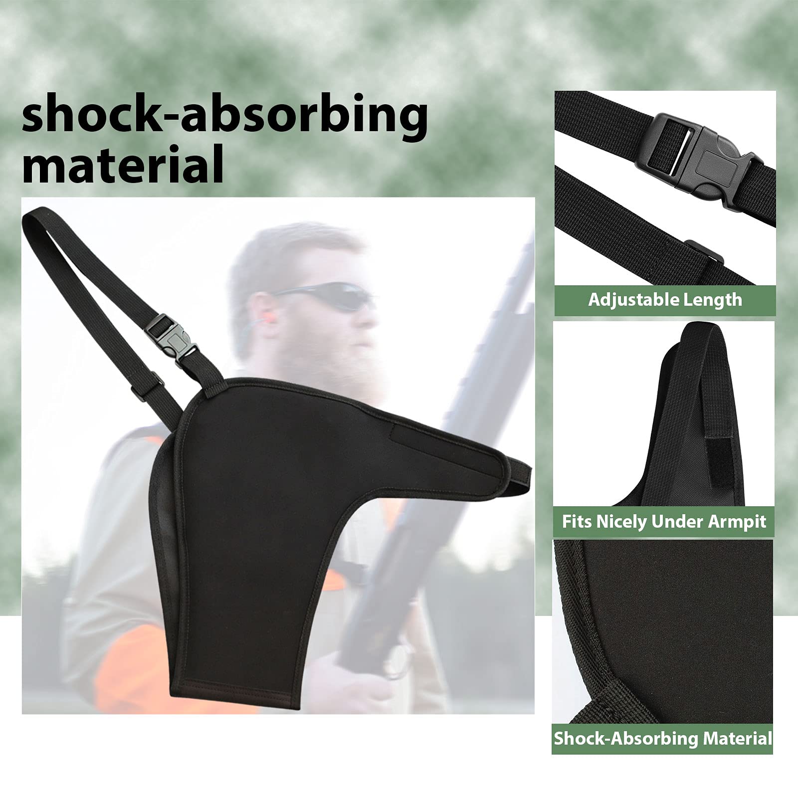 Shockproof Shooting Pads for Hunting & Outdoor Sports - Protective Gear for Comfort & Safety - Ideal for Rifle Shooting, Hunting Trips & Tactical Training