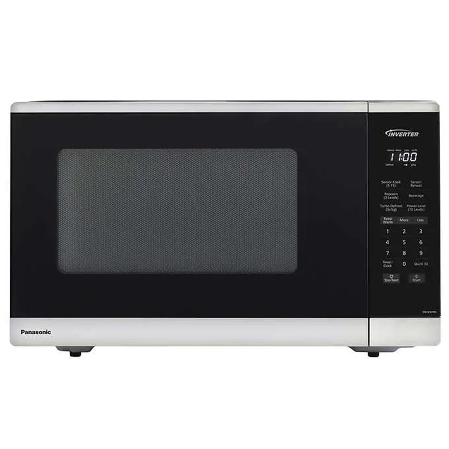 Panasonic NN-SC67NS 1.3 cu ft 1200W Inverter Microwave Oven - Energy Efficient Countertop Appliance with Sensor Cooking (Renewed) - Perfect for Small Kitchens, Dorms & Office Break Rooms