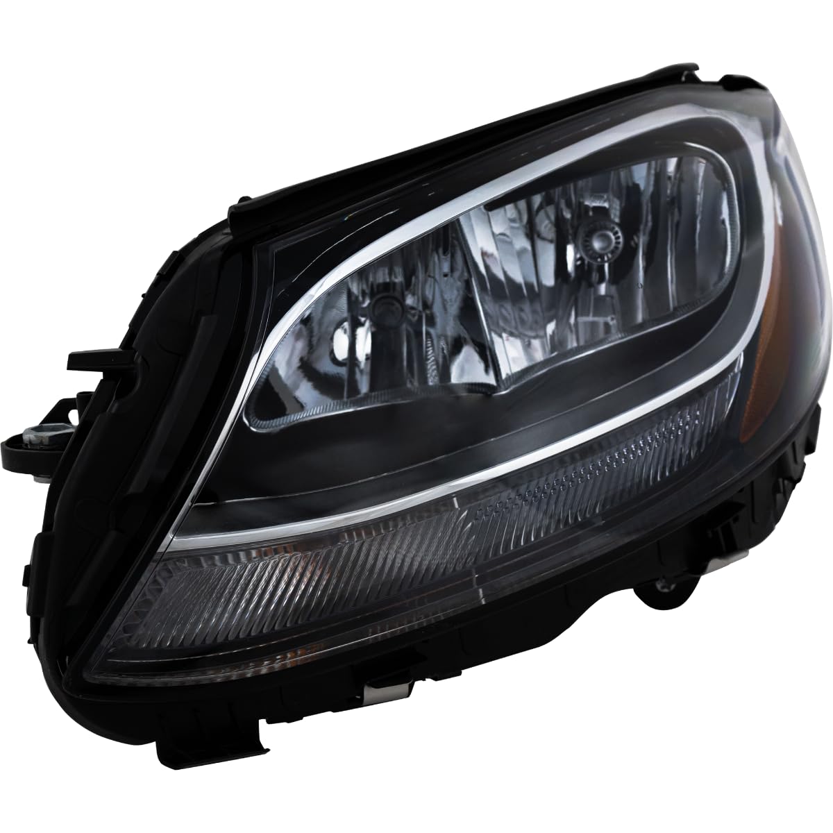BAP For C-Class 15-20 Left Headlight Assembly - Halogen Replacement for Mercedes Coupe/Sedan - CAPA Certified - Perfect for Night Driving & Auto Restoration Projects
