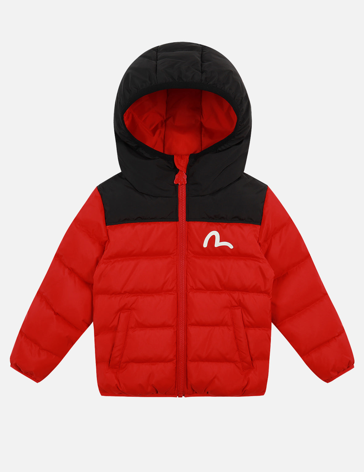 Bear Print Colorblock Down Jacket - Warm Winter Coat for Women, Lightweight Puffer Jacket with Hood, Waterproof Outdoor Parka for Hiking, Skiing & Cold Weather