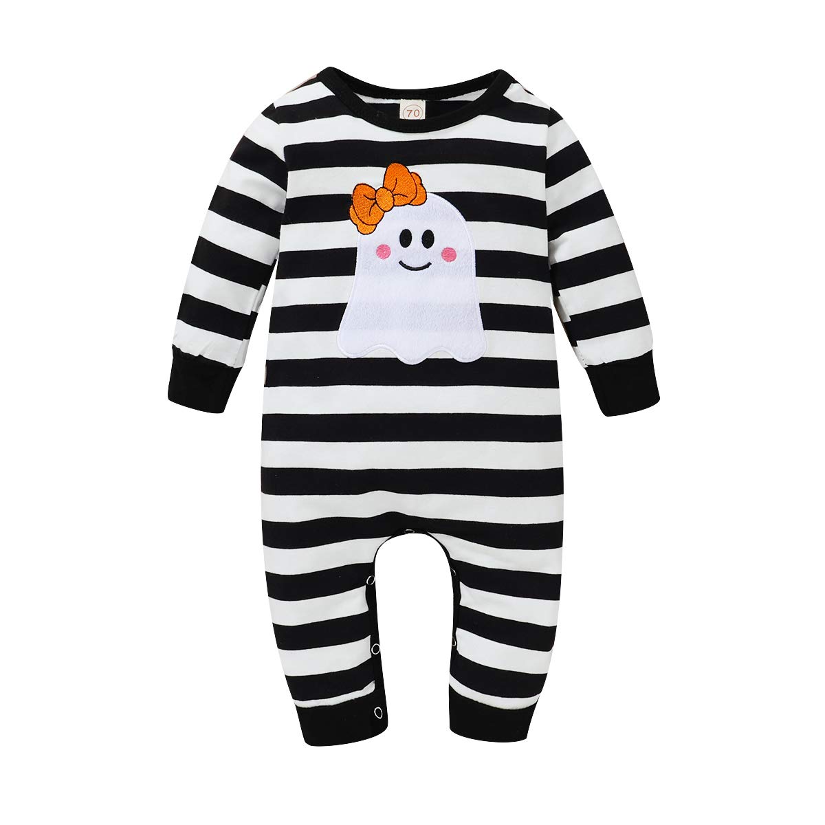 **Adorable Newborn Baby Boy & Girl Holiday Outfits - Long Sleeve Ghost, Turkey & Plaid Romper Bodysuit Jumpsuits for Infants | Perfect for Halloween, Thanksgiving & Christmas Photo Shoots**