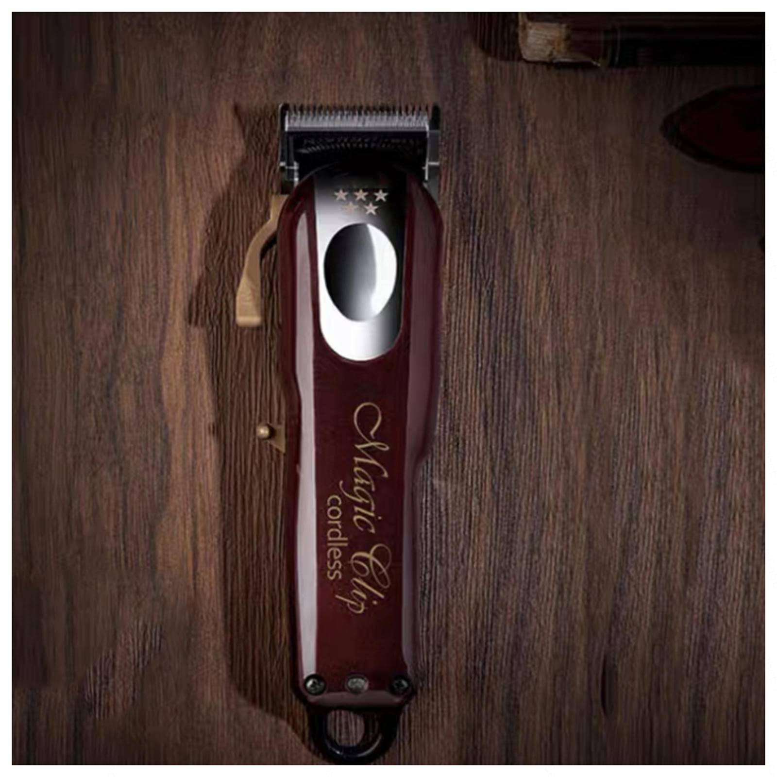 Professional Barber Clippers with Stagger Tooth Top Blade - 100+ Minute Run Time for Hair Cutting & Grooming - Perfect for Home, Salon, and Professional Barbers
