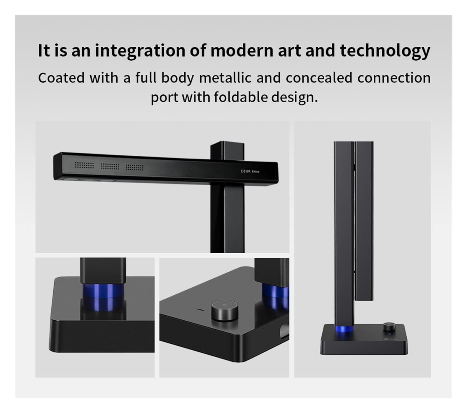 Shine 800 Pro Book & Document Scanner with OCR - A4 Size for Teaching, Learning & Invoice Scanning | Portable Document Camera for Home, Office & Classroom Use
