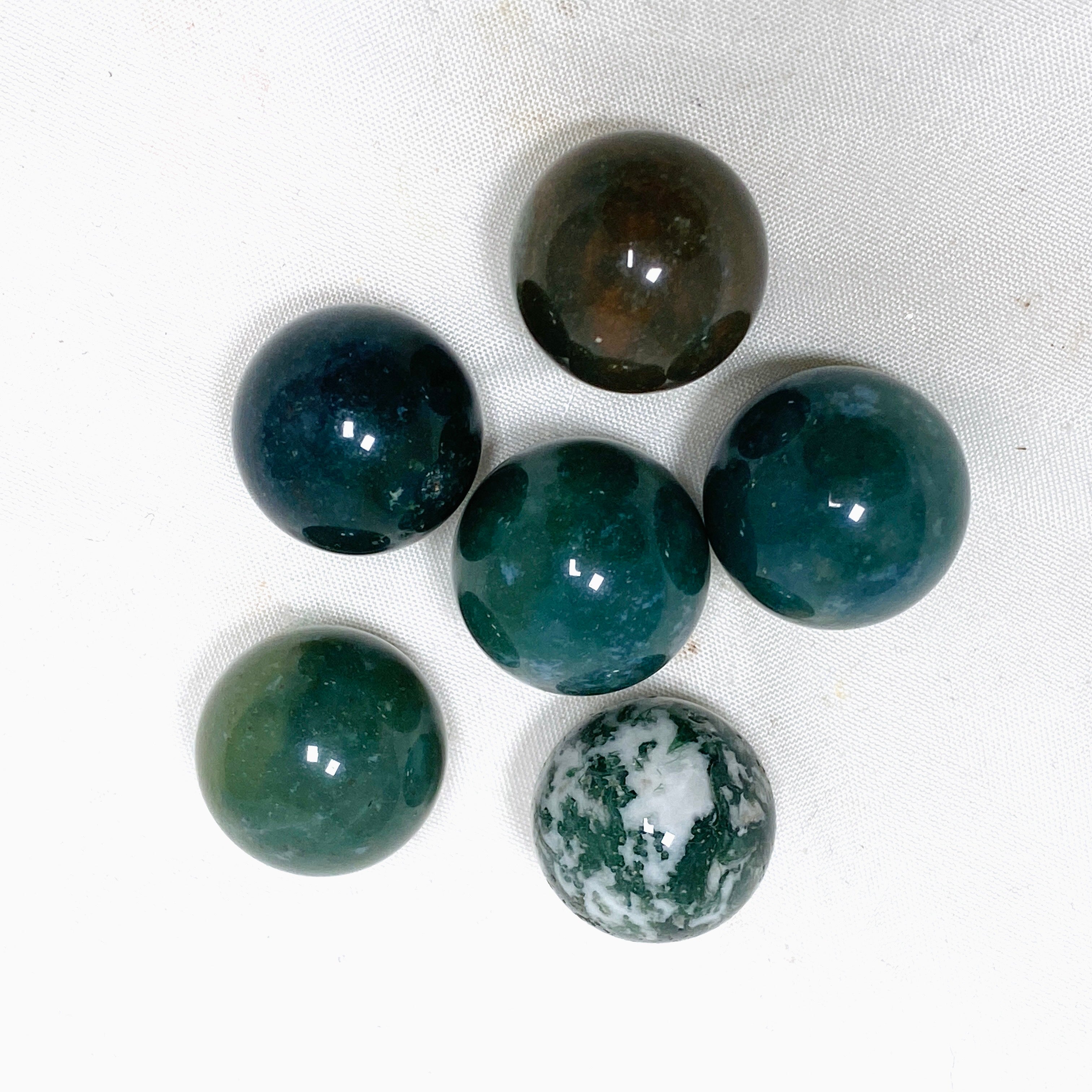 20mm-30mm Mini Spheres Assorted Gemstone Beads for Jewelry Making, DIY Crafts, and Home Decor - Natural Healing Stones for Meditation & Gifts