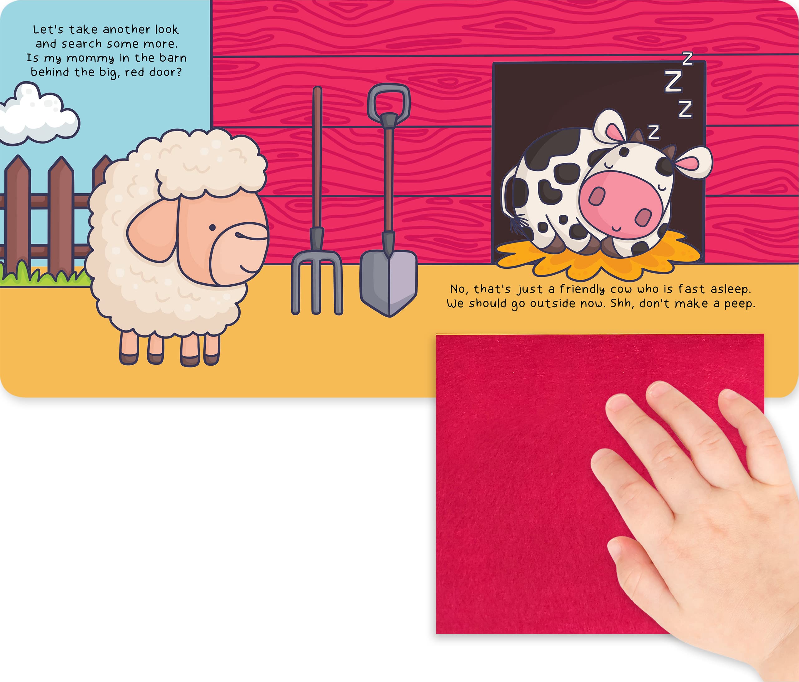 Little Hippo Books Peek and Seek On the Farm - Interactive Touch & Feel Board Book for Toddlers Ages 1-3 | Baby Sensory Learning & Early Development | Perfect for Storytime, Bedtime Reading & Preschool Education