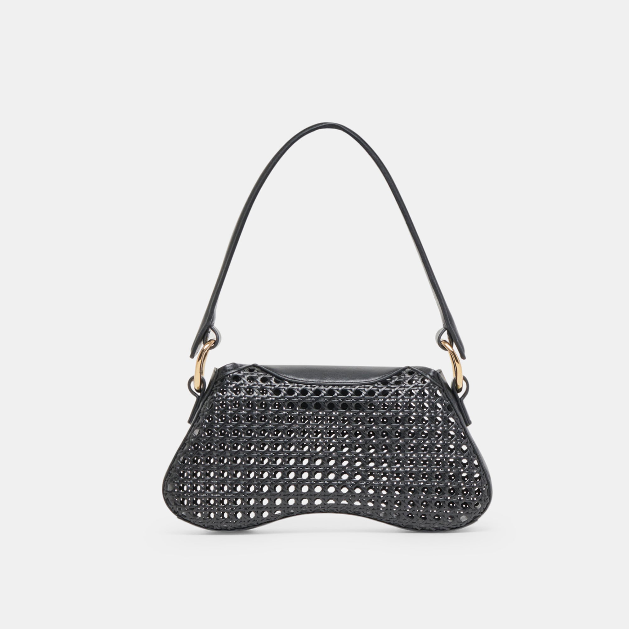 MOLENE Shoulder Bag for Women - Stylish Black Cane Crossbody Purse - Perfect for Work, Travel & Everyday Use