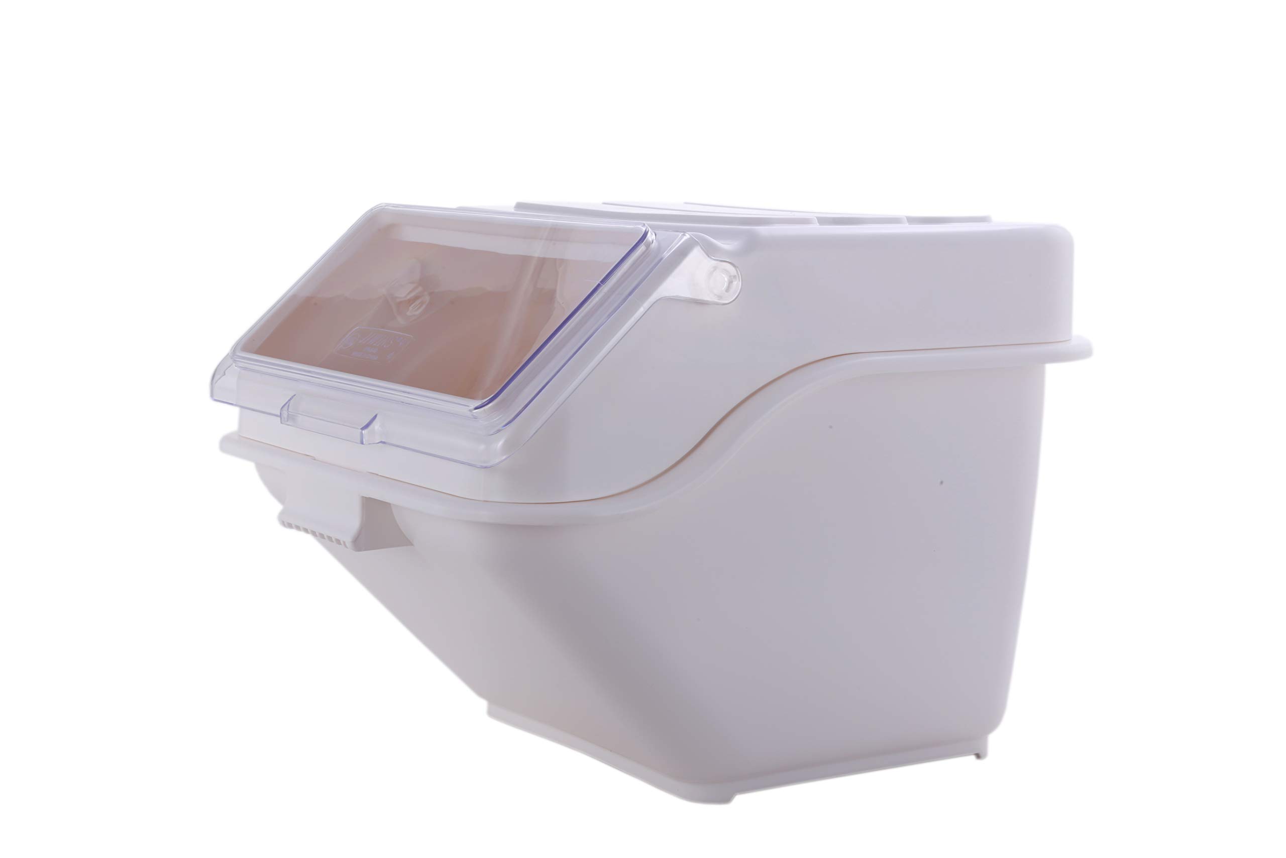 Hakka Commercial 200-Cup ProSave Shelf-Storage Ingredient Bin with Scoop - Stackable Food Storage Container for Bulk Dry Goods, Spices, Grains & Coffee - Perfect for Restaurants, Bakeries & Pantry Organization