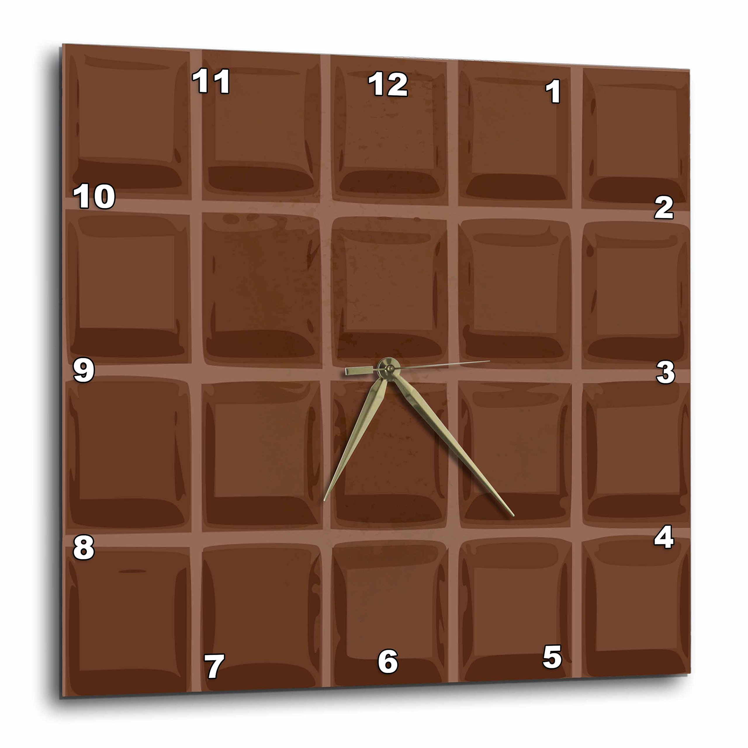 Funny Chocolate Wall Clock for Chocoholics - 13x13 Inch Home Decor