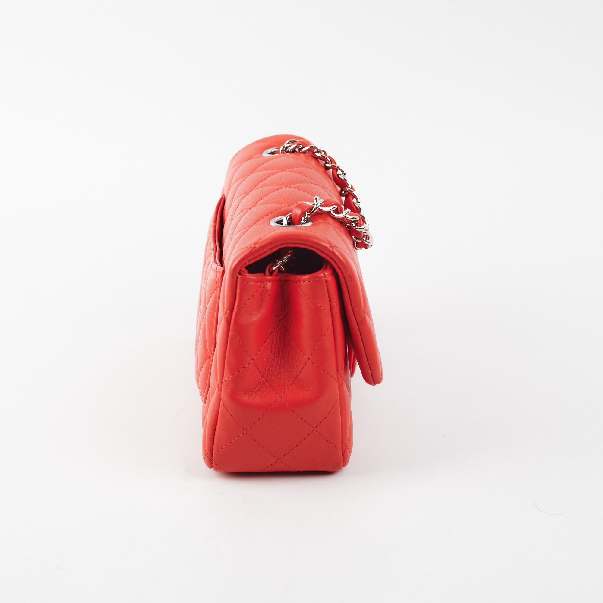 Chanel Mini Rectangular Bag in Red Lambskin Leather - Luxury Crossbody Purse for Women, Perfect for Date Night & Special Occasions