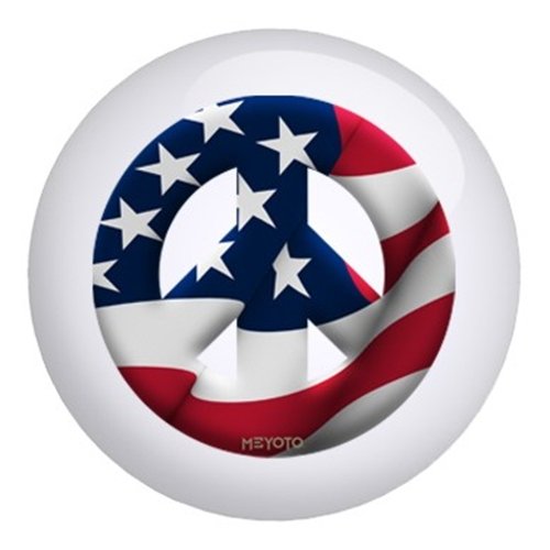Meyoto USA Flag Bowling Ball - Patriotic Design for Professional & Casual Bowlers - Perfect for Tournaments, Leagues & Home Practice