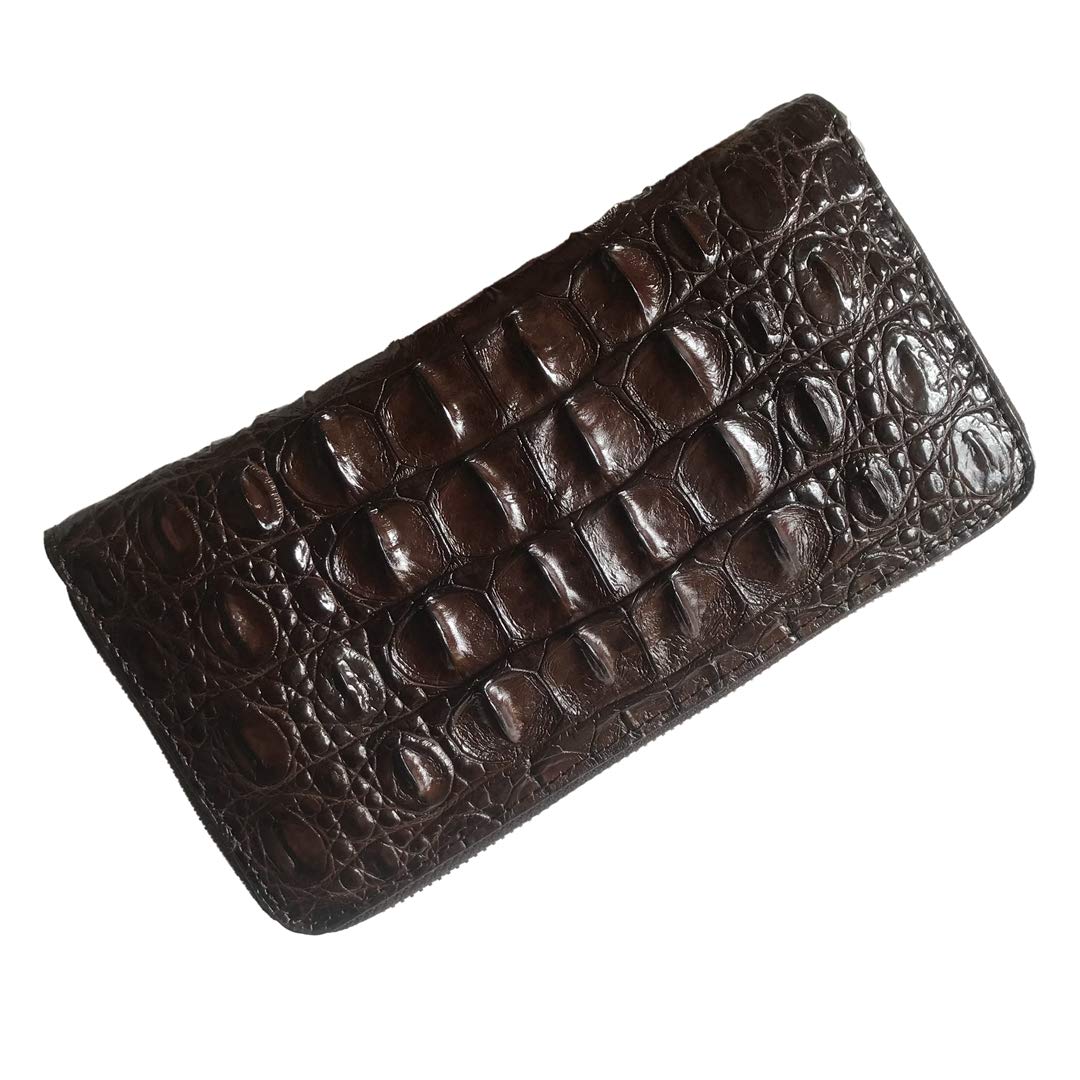 **Genuine Crocodile Leather Men's Wallet - Luxury Alligator Skin Long Wallet with Card Holder, RFID Protection - Perfect Gift for Birthday, Anniversary & Business (Ideal for Travel & Everyday Use)**
