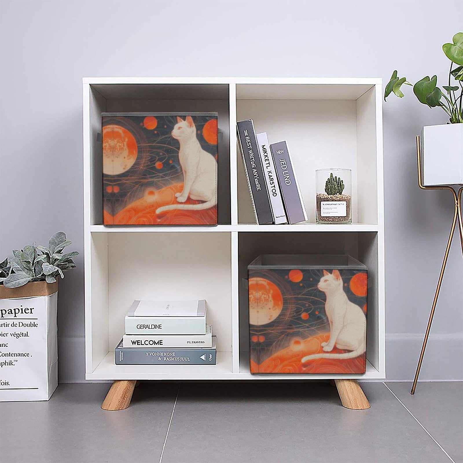 Foldable Storage Cubes with Handles - Organize Clothes, Toys & More for Cabinet, Shelf & Closet | Perfect for Home, Office & Dorm Organization