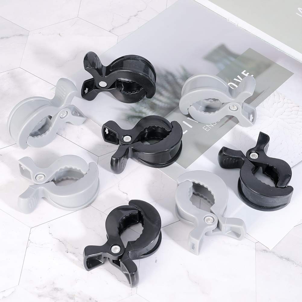 8-Pack Stroller Clips for Blankets & Toys - Universal Baby Car Seat Cover Clips, Stroller Pegs & Pram Accessories - Secure Mosquito Nets, Blankets & Toys on Strollers, Car Seats & Shopping Carts (Ideal for Outdoor Walks, Travel & Daily Baby Care)