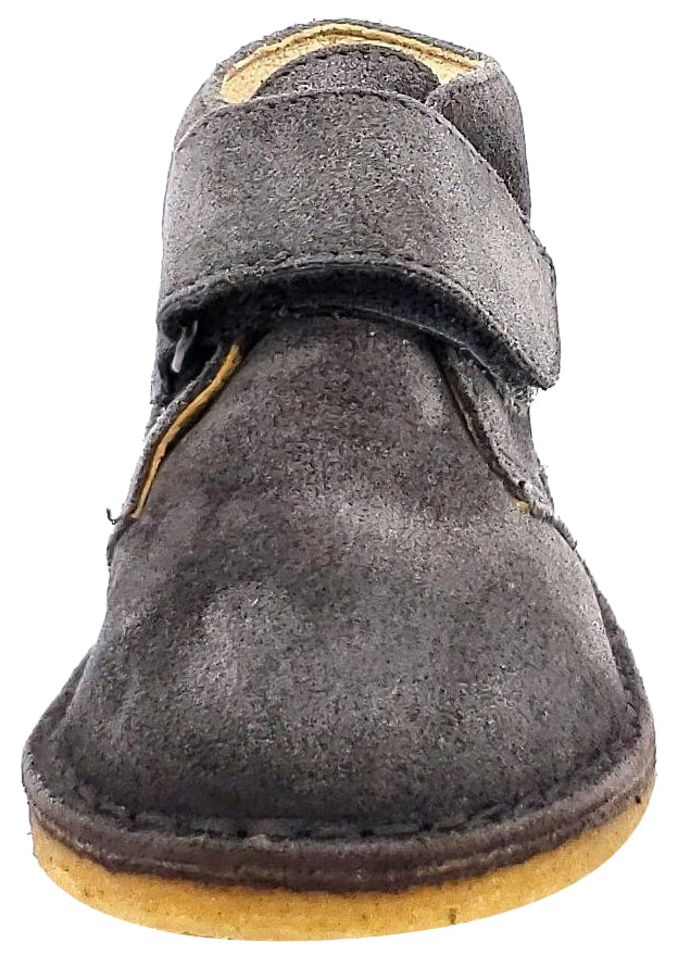 Naturino Boys Chukka Boots for Kids - Comfortable & Stylish Anthracite Leather Casual Shoes for School, Play & Outdoor Activities
