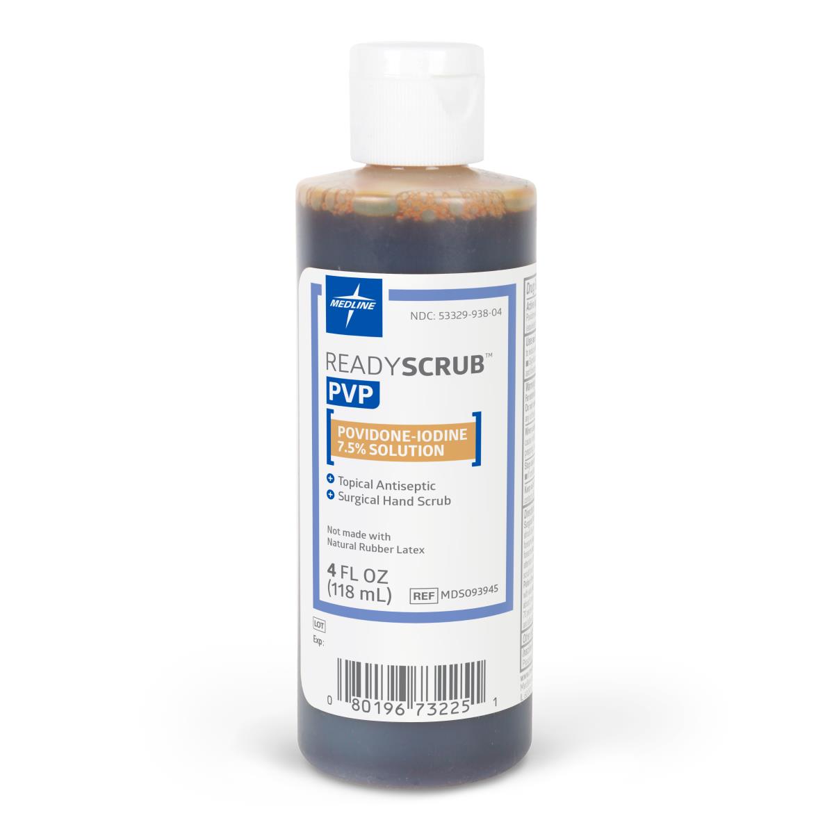 Medline ReadyScrub PVP I Solution - Antiseptic Surgical Scrub for Healthcare Professionals - Ideal for Pre-Surgery Hand Washing and Medical Facility Sanitation