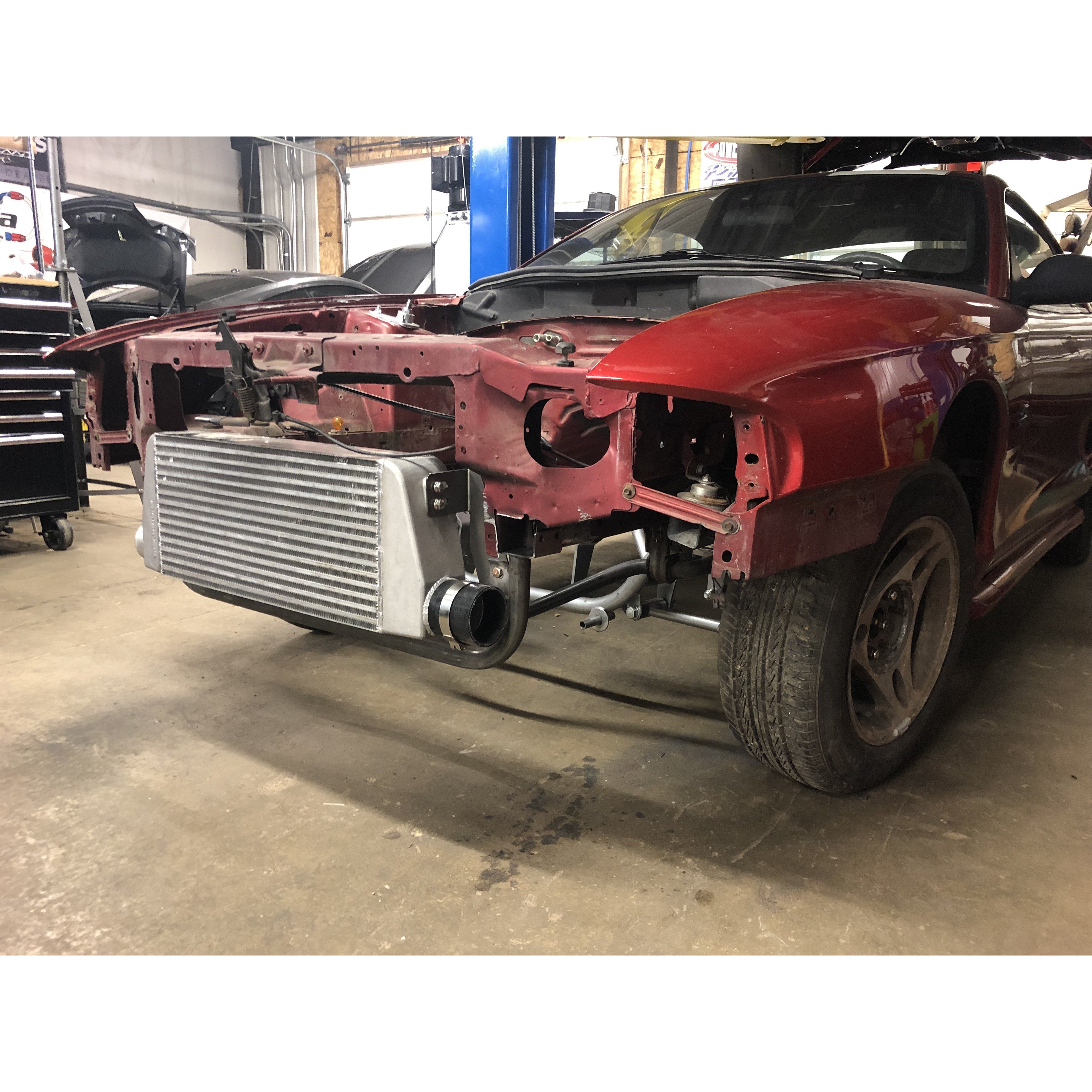 1994-2004 Mustang SN95 Edge Lower Radiator Support & Intercooler Mounting Kit - Bolt On/Weld On Upgrade for Improved Cooling Performance - Perfect for Racing, Street Performance & Mustang Restoration Projects