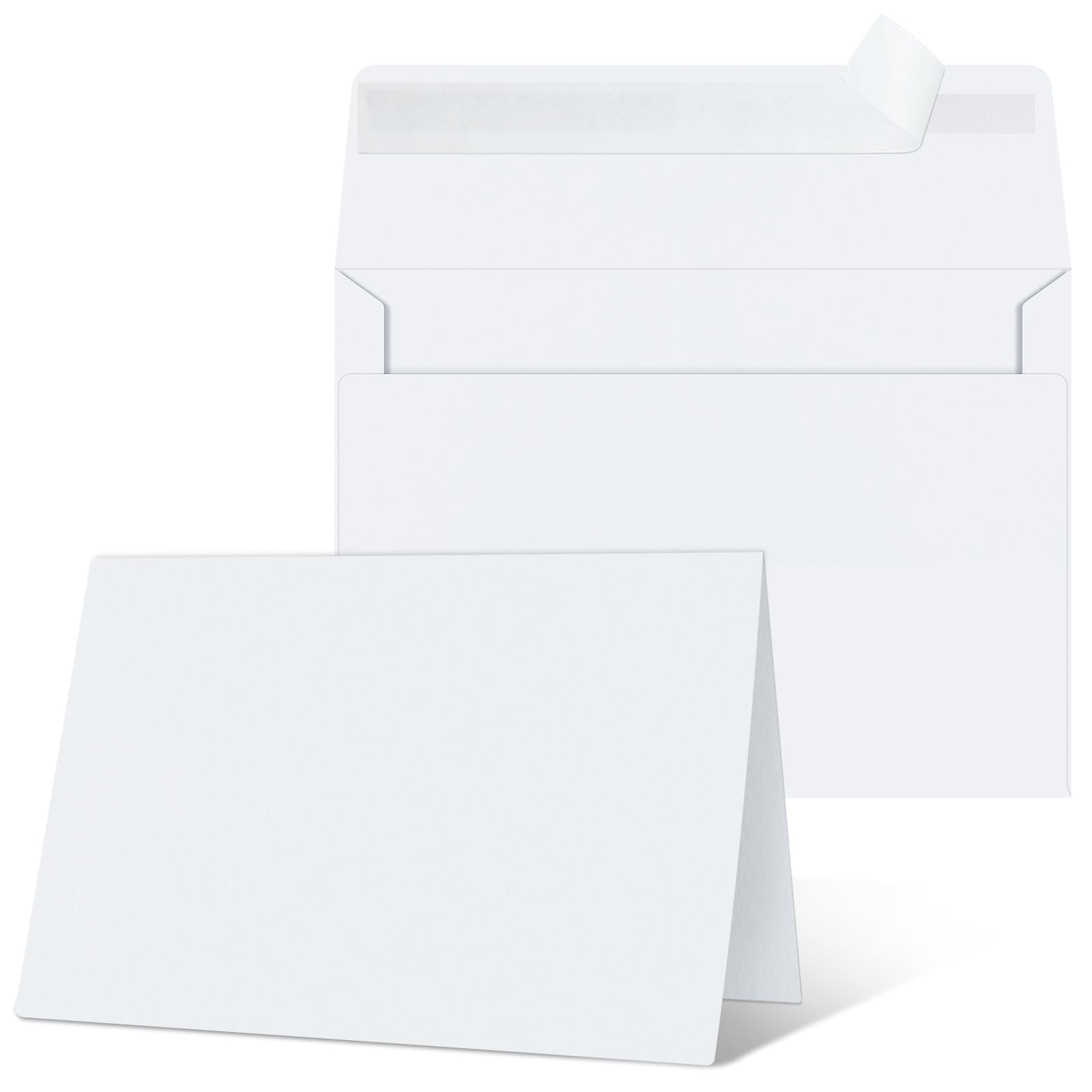 25 Pack 4x6 Blank White Invitation Cards with Self-Seal Envelopes | Premium Cardstock for DIY Greeting Cards, Wedding Invitations, Photo Cards | Perfect for Handmade Crafts, Party Invites & Special Occasions