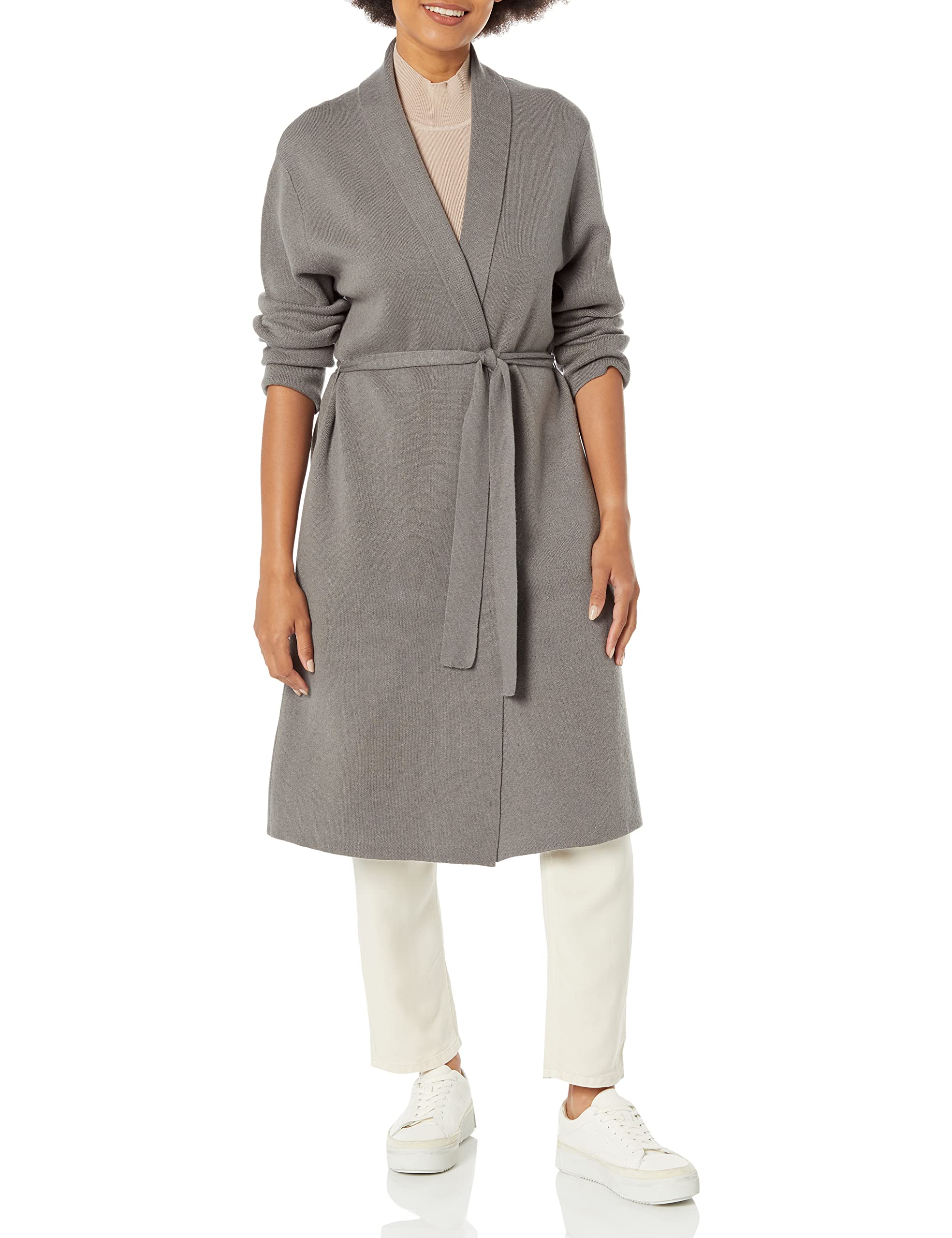 GUESS Women's Clarissa Cardigan Long Sleeve Open Front Knit Sweater - Cozy Fall & Winter Layering for Office, Date Night and Casual Outfits