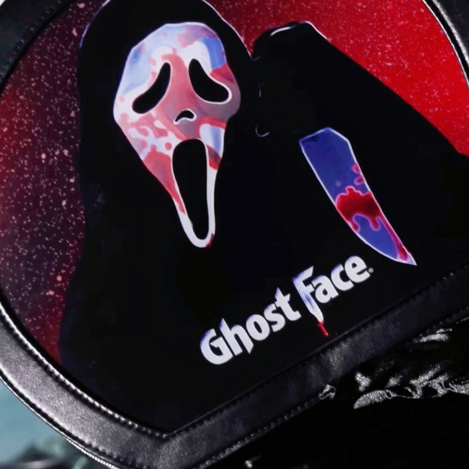Ghost Face™ Lenticular Motion Bag - Halloween Cosplay, Horror Movie Merchandise & Scary Gift for Fans - Perfect for Costume Parties, Movie Nights & Collectors