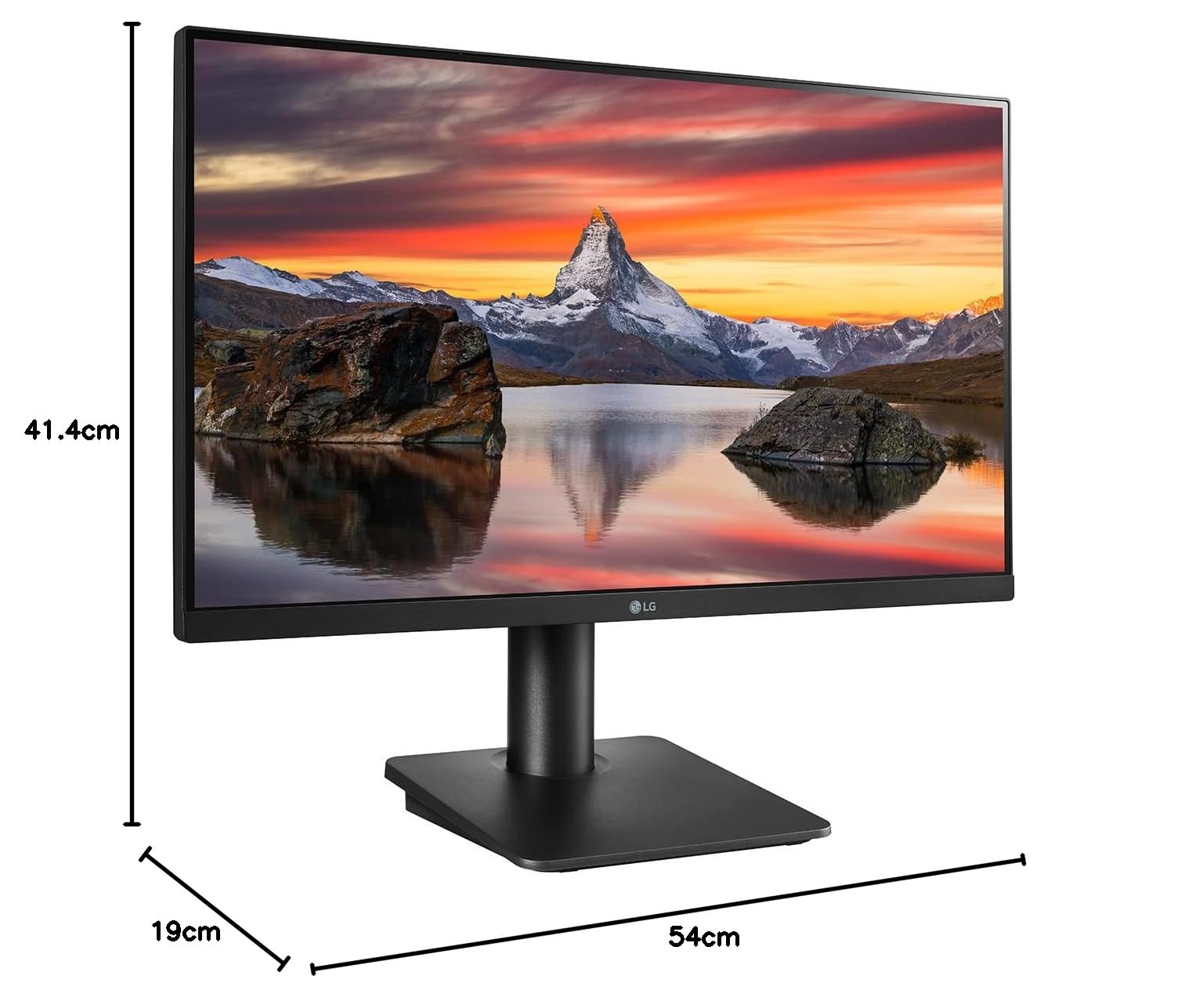 LG 24MP400-B 24 Inch Full HD IPS Monitor with FreeSync & Reader Mode - Matte Black for Home Office, Gaming & Entertainment