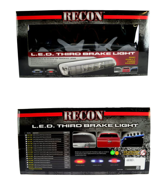 Ford F150 2004-2008 3rd Brake Light LED Kit - Smoked Lens - High Visibility & Easy Installation for Truck Safety & Style Upgrade