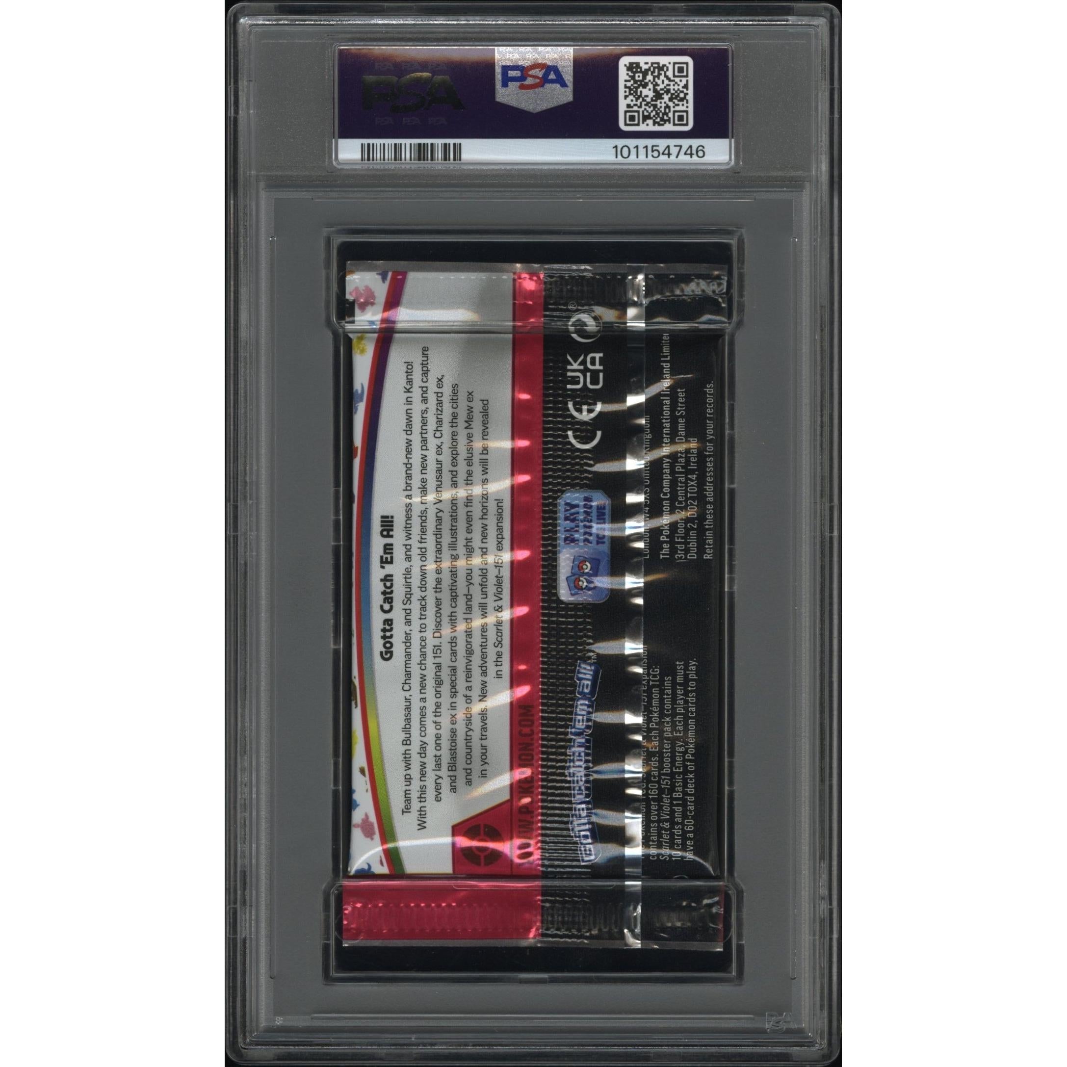 2023 Pokemon International Scarlet & Violet 151 Booster Pack PSA 10 - Rare Collectible Trading Cards for Gaming, Investing & Display - Perfect for Pokemon Fans, Card Collectors & Gift Giving