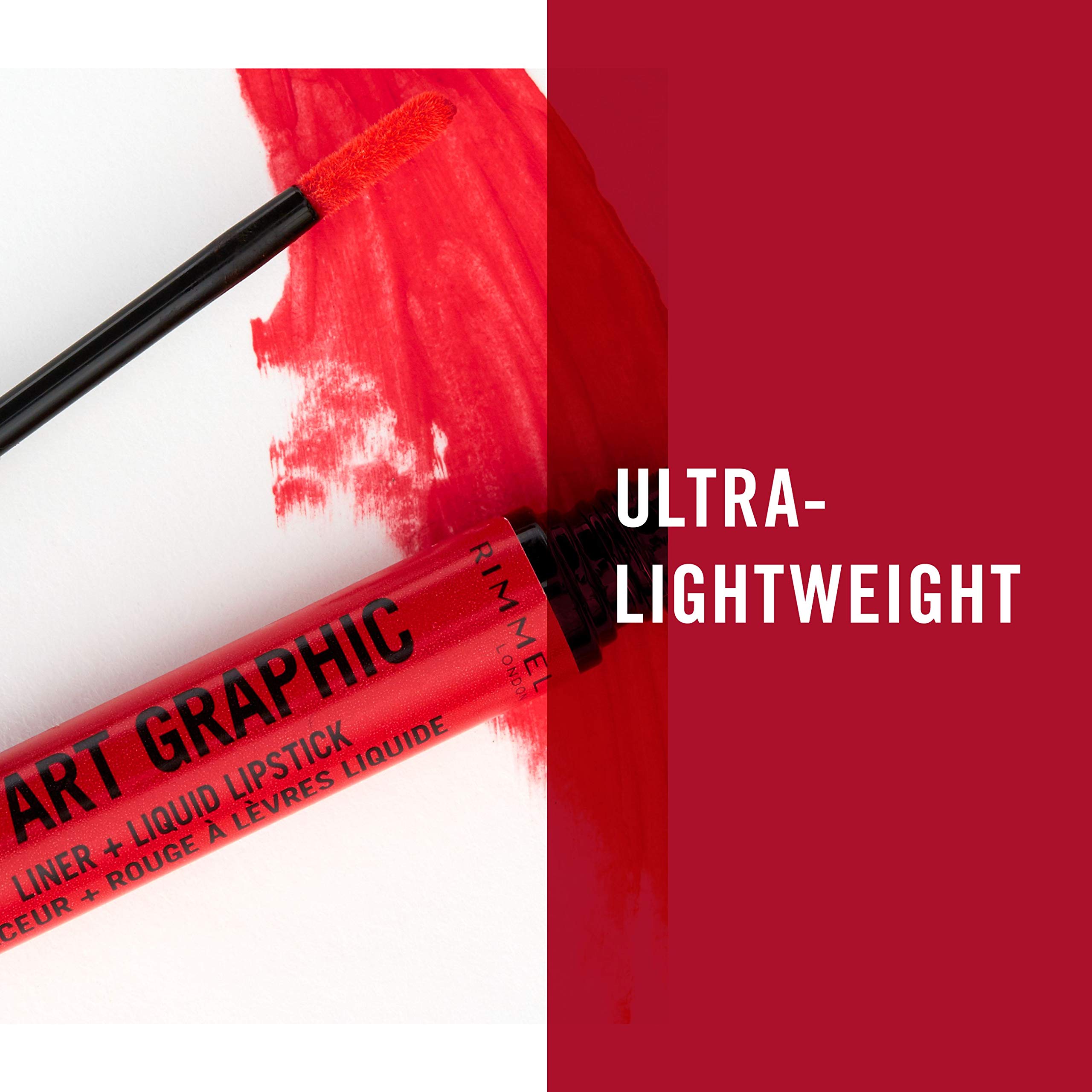Rimmel London Lip Art Graphic Lipstick - Shade 610 Misbehaving - Long Lasting Matte Finish for Everyday Wear & Special Occasions