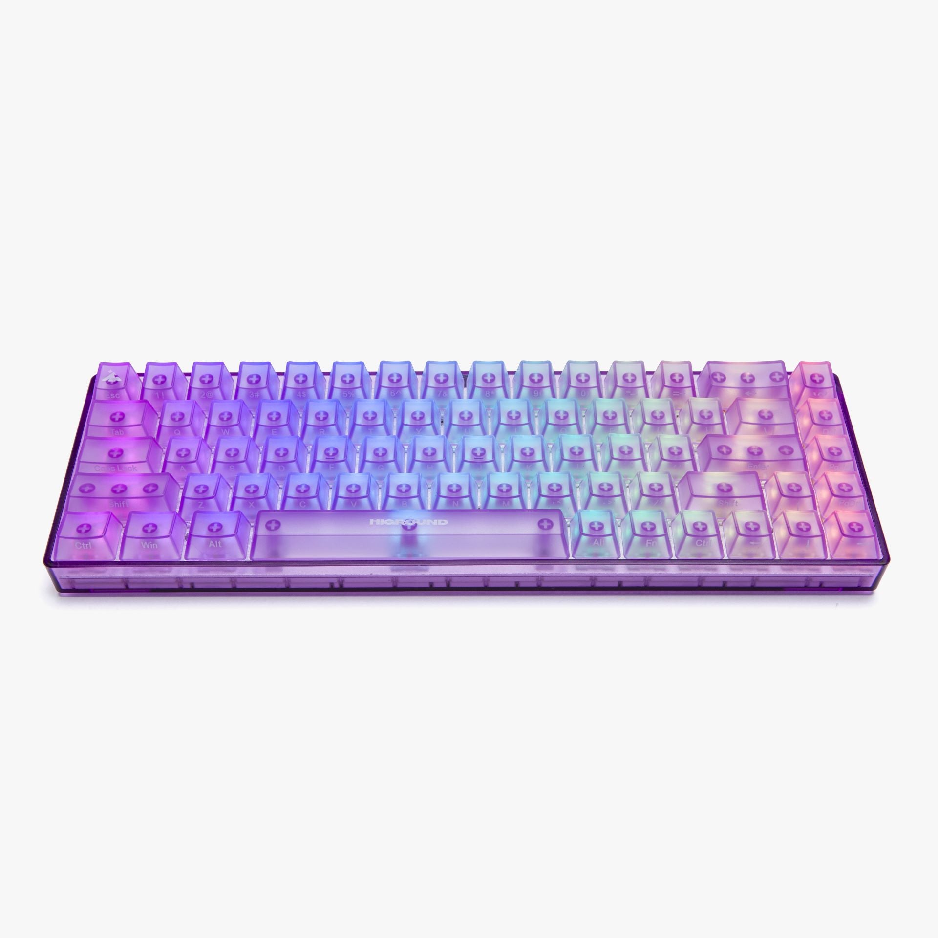 Higround Basecamp 65% Mechanical Gaming Keyboard - AMETHYST (White Flame Switch) | Compact 65% Layout, Hot-Swappable, RGB Backlit for PC & Mac Gamers & Typists