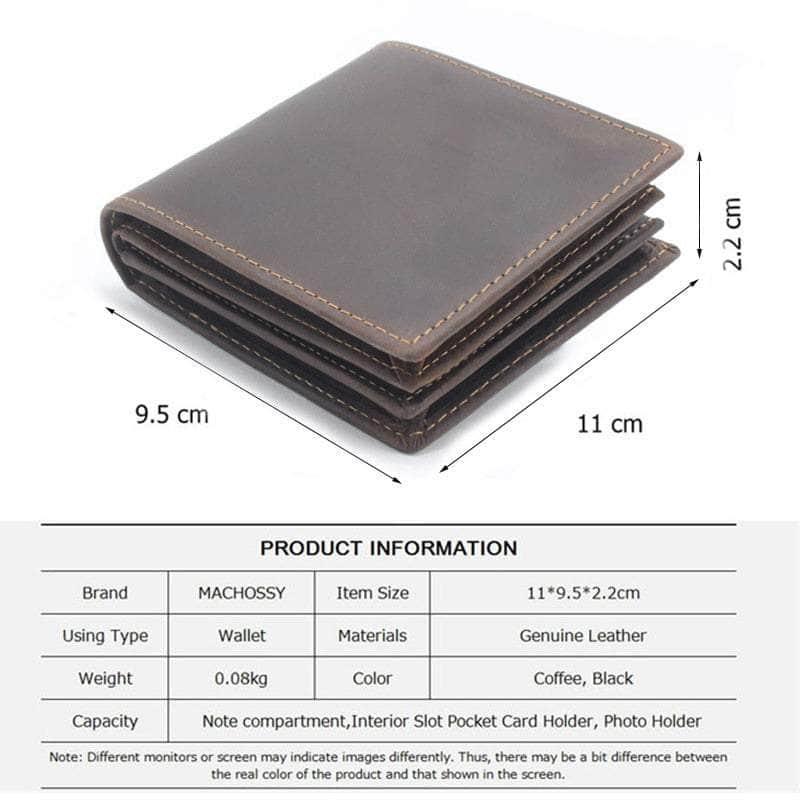 RFID Blocking Leather Wallet for Men - Anti-Theft Trifold Wallet with Credit Card Slots - Perfect for Travel, Business & Everyday Use