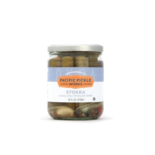 Stokra | Pickled Okra Vegetables - Crunchy & Tangy Southern-Style Snack for Salads, Charcuterie Boards & Healthy Eating