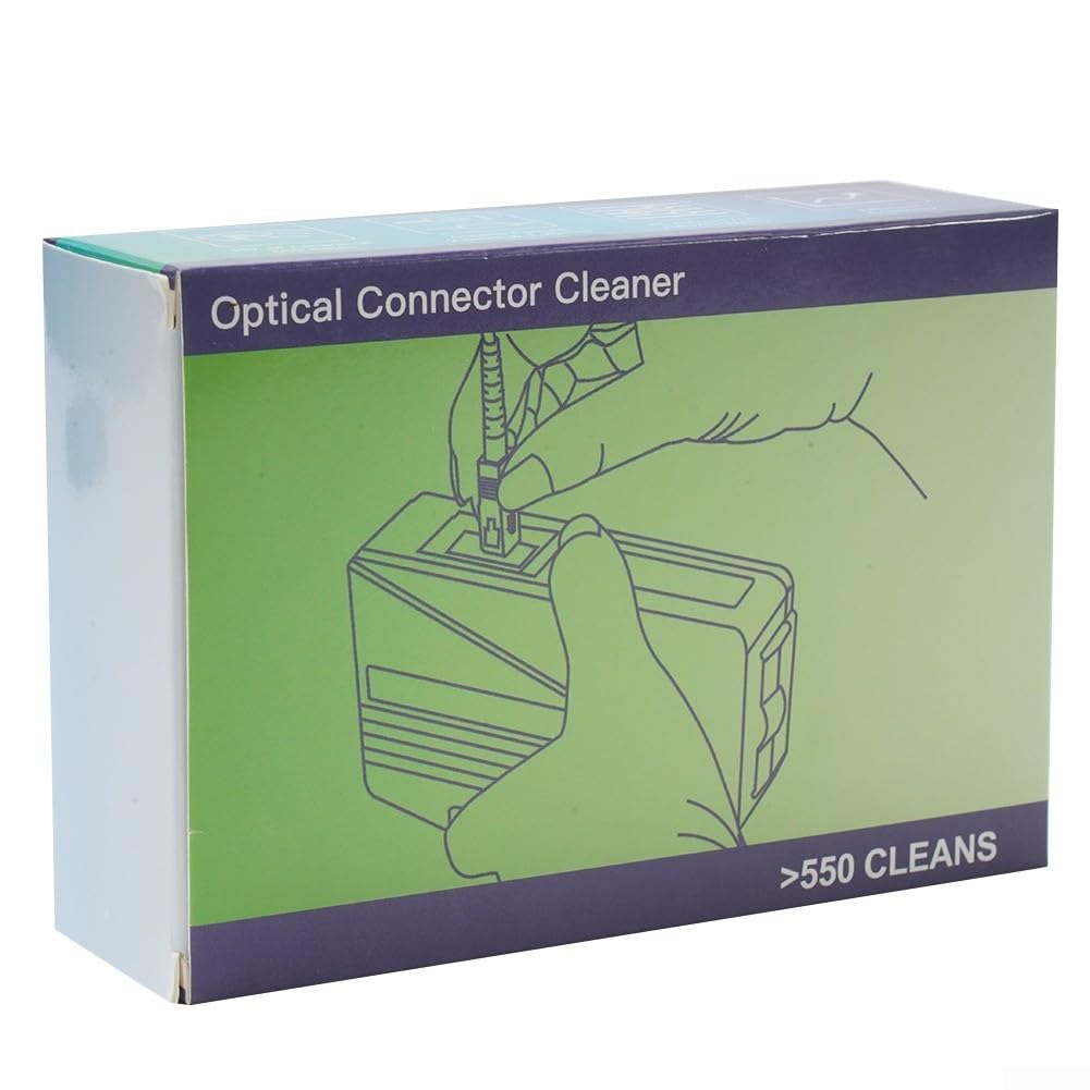 High-Quality Fiber Cleaning Box Cassette – 500+ Uses, Low Return Loss for Optimal Network Performance – Perfect for Data Centers, Telecom & Home Networking