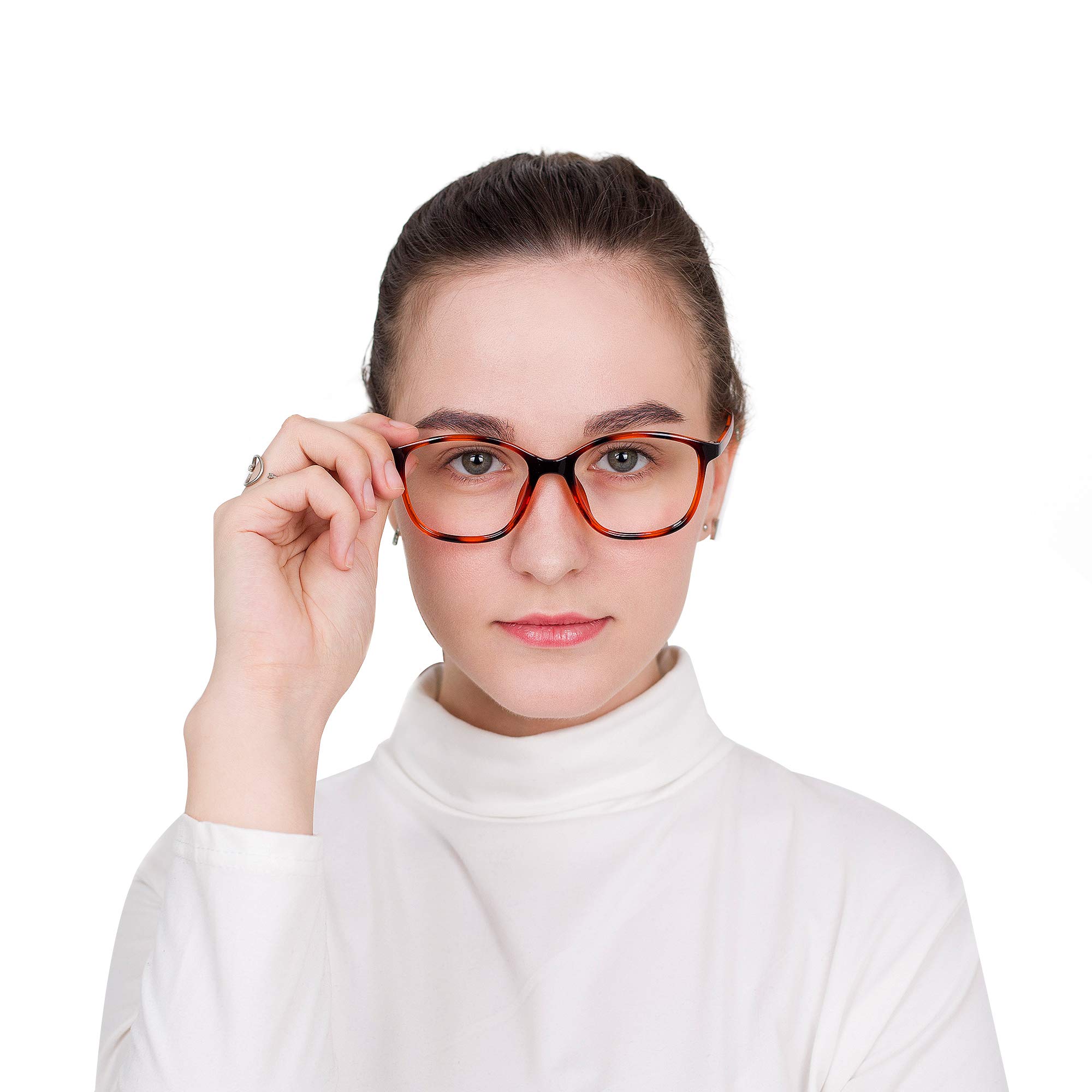 LifeArt Blue Light Blocking Glasses - Anti Eyestrain Computer & Gaming Glasses for Women & Men - Anti Glare Reading Glasses with 3.75 Magnification (Tortoise) - Perfect for Office Work, Screen Time & Night Driving