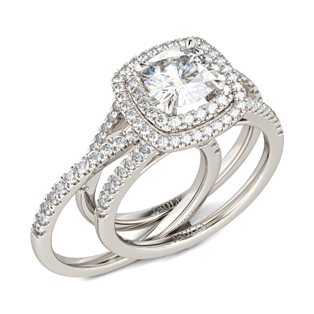 Jeulia 925 Sterling Silver Women's Classic Band Ring Set - Elegant Wedding, Engagement, Anniversary & Promise Rings for Bridal Jewelry | Perfect for Proposals, Vows & Special Occasions